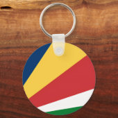 Sleutelhanger met Seychellen Kleuren Design (Voorkant)