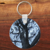 Sleutelhanger met silhouet van boom (Voorkant)