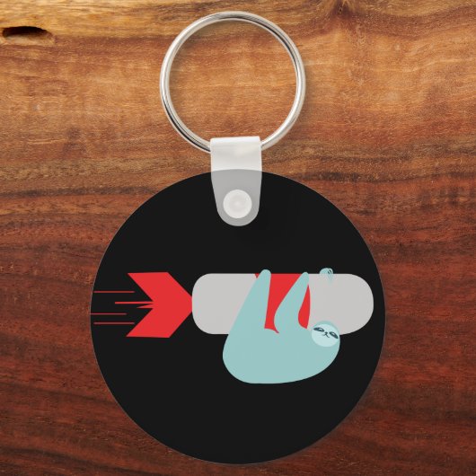 Sleutelhanger met Sloth Rocket (Voorkant)