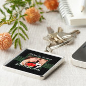 Sleutelhanger met trouwfoto en 'Liefde faalt nooit (Zijkant)