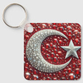 Sleutelhanger met Turks Kleuren Design (Voorkant)
