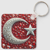 Sleutelhanger met Turks Kleuren Design (Achterkant)