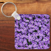 Sleutelhanger met Violet Flowers - Lente (Voorkant)