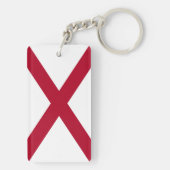 Sleutelhanger met vlag van Alabama (achterkant)