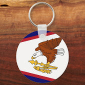 Sleutelhanger met vlag van Amerikaans Samoa (Voorkant)