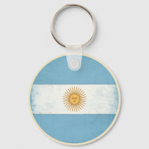 Sleutelhanger met vlag van Argentinië