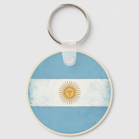 Sleutelhanger met vlag van Argentinië (Voorkant)