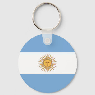 Sleutelhanger met vlag van Argentinië