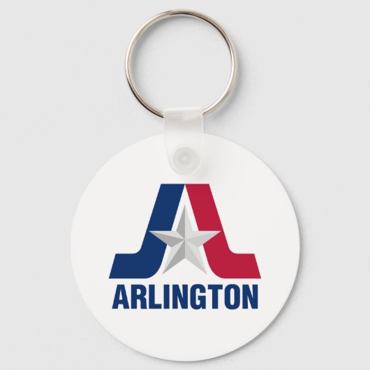 Sleutelhanger met vlag van Arlington, Texas (Voorkant)
