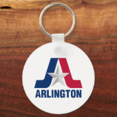 Sleutelhanger met vlag van Arlington, Texas (Voorkant)
