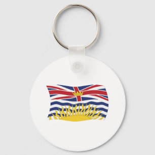 Sleutelhanger met vlag van Brits-Columbia