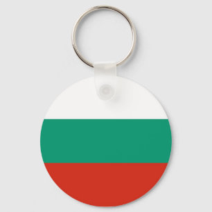 Sleutelhanger met vlag van Bulgarije