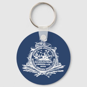 Sleutelhanger met vlag van Charleston, South Carol