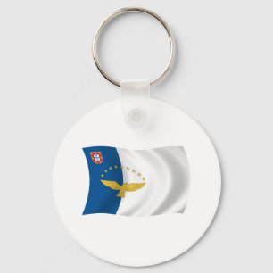 Sleutelhanger met vlag van de Azoren