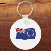 Sleutelhanger met vlag van de Cookeilanden (Voorkant)