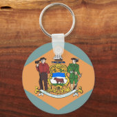 Sleutelhanger met vlag van de deelstaat Delaware (Voorkant)