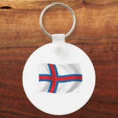 Sleutelhanger met vlag van de Faeröer eilanden (Voorkant)
