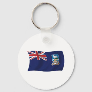 Sleutelhanger met vlag van de Falklandeilanden
