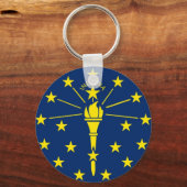 Sleutelhanger met vlag van de Indianese staat (Voorkant)