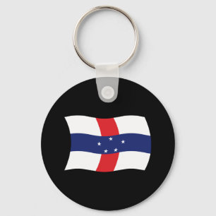 Sleutelhanger met vlag van de Nederlandse Antillen