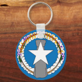 Sleutelhanger met vlag van de Noordelijke Marianen (Voorkant)