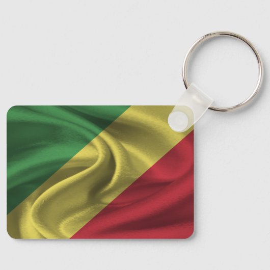 Sleutelhanger met vlag van de Republiek Congo (Voorkant)