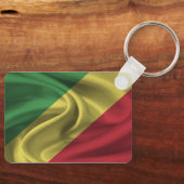 Sleutelhanger met vlag van de Republiek Congo (Voorkant)