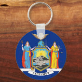 Sleutelhanger met vlag van de staat New York (Voorkant)