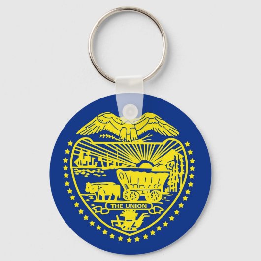 Sleutelhanger met vlag van de staat Oregon (Voorkant)