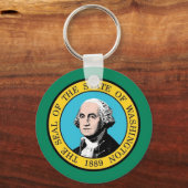 Sleutelhanger met vlag van de staat Washington (Voorkant)