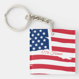 Sleutelhanger met vlag van de VS