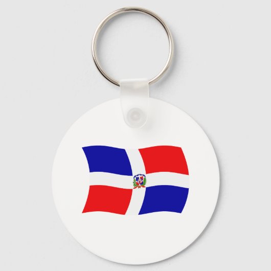 Sleutelhanger met vlag van Dominicaanse Republiek (Voorkant)