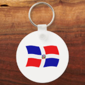 Sleutelhanger met vlag van Dominicaanse Republiek (Voorkant)