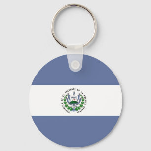 Sleutelhanger met vlag van El Salvador