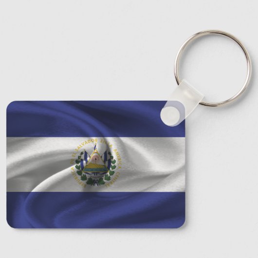 Sleutelhanger met vlag van El Salvador (Voorkant)