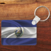 Sleutelhanger met vlag van El Salvador (Voorkant)