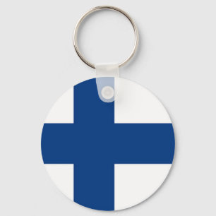 Sleutelhanger met vlag van Finland