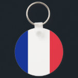 Sleutelhanger met vlag van Frankrijk<br><div class="desc">Sleutelhanger met vlag van Frankrijk.</div>