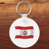 Sleutelhanger met vlag van Frans-Polynesië (Voorkant)