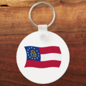 Sleutelhanger met vlag van Georgia (Voorkant)