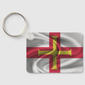 Sleutelhanger met vlag van Guernsey (Achterkant)
