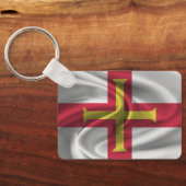 Sleutelhanger met vlag van Guernsey (Achterkant)