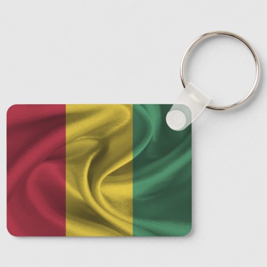 Sleutelhanger met vlag van Guinee (Voorkant)