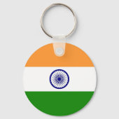 Sleutelhanger met vlag van India (Voorkant)