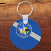 Sleutelhanger met vlag van Las Vegas City, VS (Voorkant)