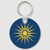 Sleutelhanger met vlag van Macedonië, Griekenland (Voorkant)