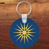 Sleutelhanger met vlag van Macedonië, Griekenland (Voorkant)