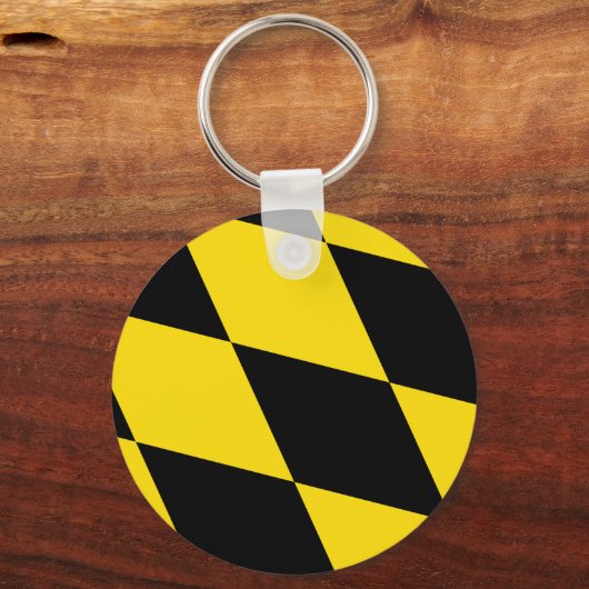 Sleutelhanger met vlag van München, Duitsland (Achterkant)