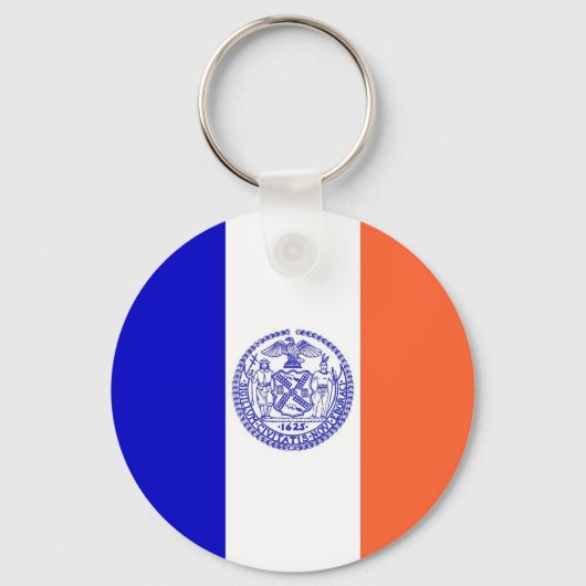 Sleutelhanger met vlag van New York City (Voorkant)