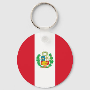 Sleutelhanger met vlag van Peru